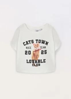 Blukids T-shirt in jersey di puro cotone ragazza- T-shirt