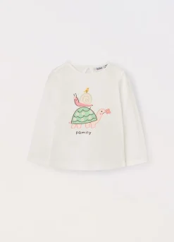 Blukids T-shirt in jersey di puro cotone neonata- T-shirt