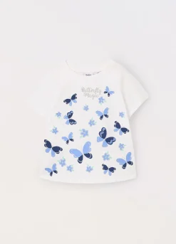 Blukids T-shirt in jersey di puro cotone bambina- T-shirt