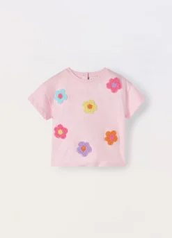 Blukids T-shirt in jersey di puro cotone neonata- T-shirt