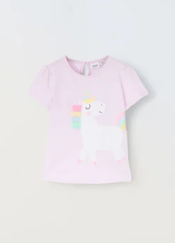 Blukids T-shirt in jersey di puro cotone neonata- T-shirt