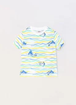 Blukids T-shirt in jersey di puro cotone neonato- T-shirt