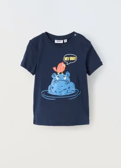 Blukids T-shirt in jersey di puro cotone neonato- T-shirt