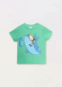 Blukids T-shirt in jersey di puro cotone neonato- T-shirt