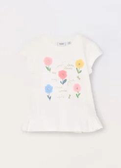 Blukids T-shirt in jersey di puro cotone bambina- T-shirt