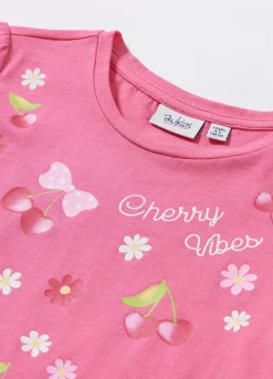 Blukids T-shirt in jersey di puro cotone bambina- T-shirt