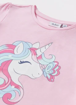 Blukids T-shirt in jersey di puro cotone bambina- T-shirt