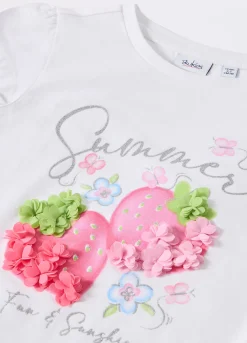Blukids T-shirt in jersey di puro cotone bambina- T-shirt