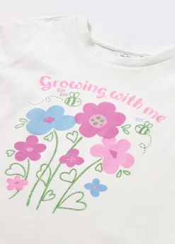 Blukids T-shirt in jersey di puro cotone bambina- T-shirt