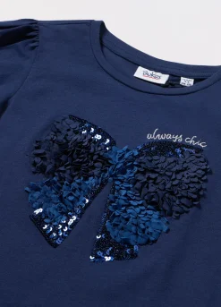 Blukids T-shirt in jersey di puro cotone bambina- T-shirt