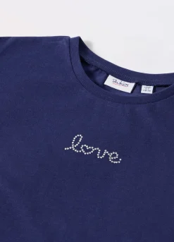 Blukids T-shirt in jersey di puro cotone bambina- T-shirt