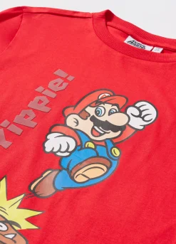 Blukids T-shirt in jersey di puro cotone bambino Super Mario-Bambino T-shirt