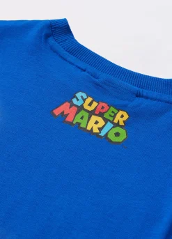 Blukids T-shirt in jersey di puro cotone bambino Super Mario-Bambino T-shirt