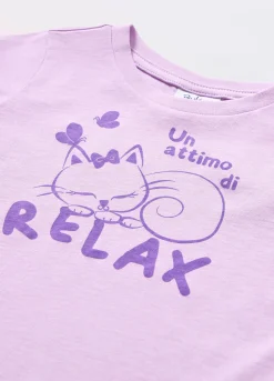 Blukids T-shirt in jersey di puro cotone neonata- T-shirt