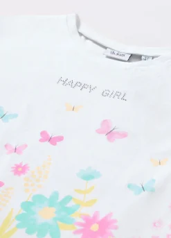 Blukids T-shirt in jersey di puro cotone bambina- T-shirt