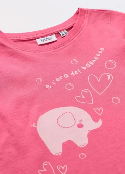 Blukids T-shirt in jersey di puro cotone neonata- T-shirt