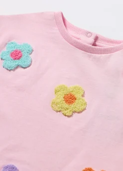 Blukids T-shirt in jersey di puro cotone neonata- T-shirt