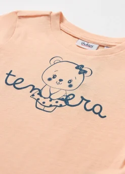Blukids T-shirt in jersey di puro cotone neonata- T-shirt