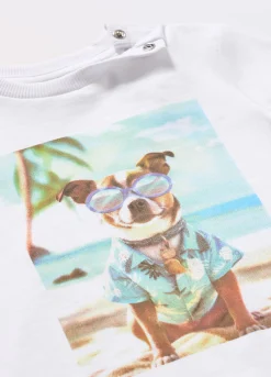 Blukids T-shirt in jersey di puro cotone neonato- T-shirt