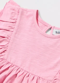 Blukids T-shirt in jersey di puro cotone neonata- T-shirt