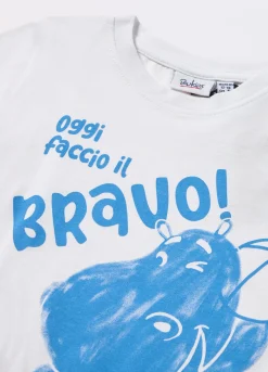 Blukids T-shirt in jersey di puro cotone neonato- T-shirt