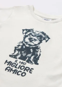 Blukids T-shirt in jersey di puro cotone neonato- T-shirt