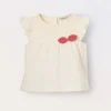 Blukids T-shirt in jersey slub di puro cotone neonata- T-shirt
