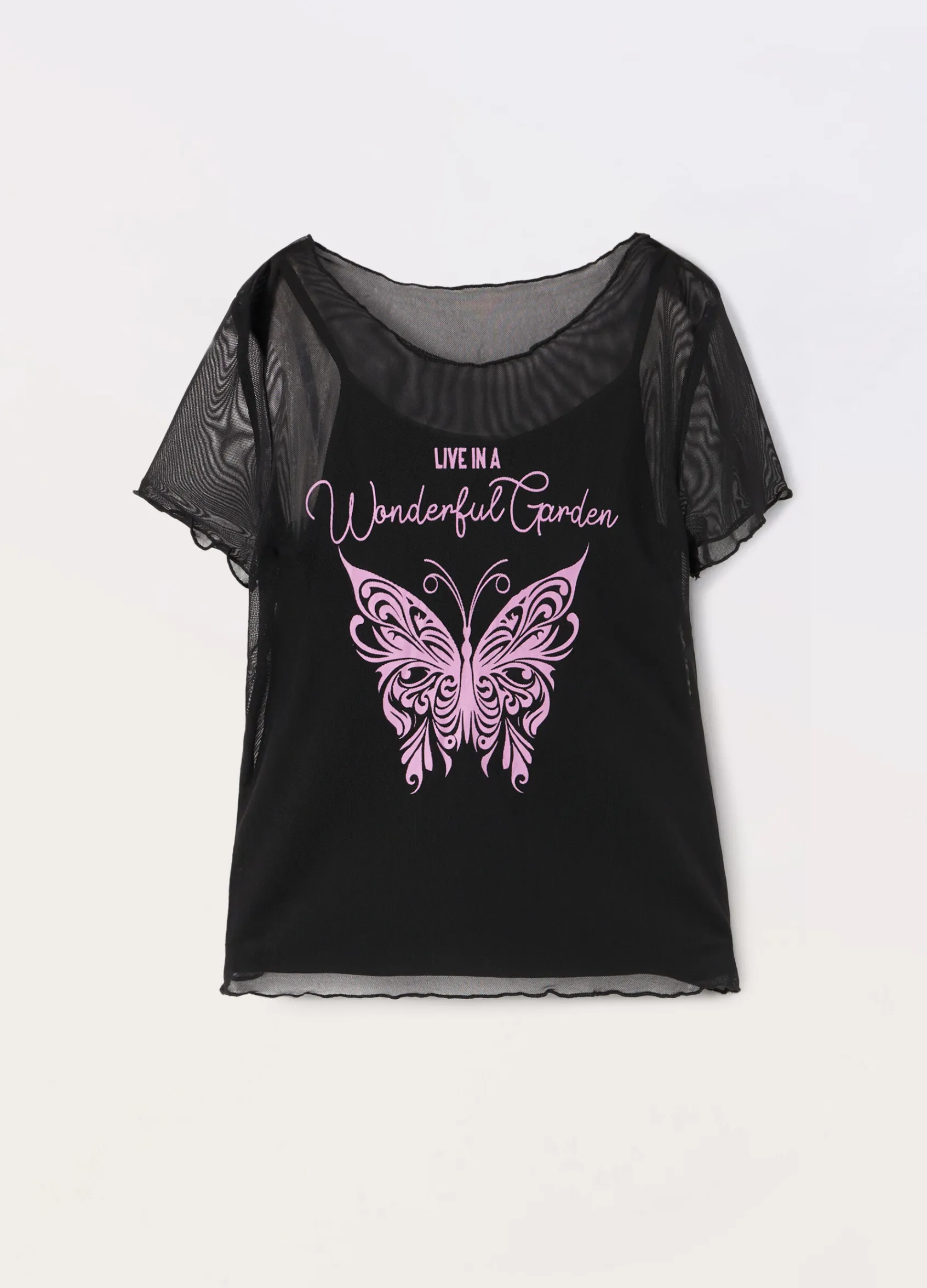 Blukids T-shirt in mesh ragazza- T-shirt