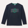 Blukids T-shirt in puro cotone a maniche lunghe ragazzo- T-shirt