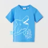 Blukids T-shirt in puro cotone con applicazione neonato- T-shirt