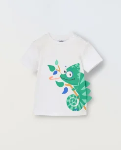 Blukids T-shirt in puro cotone con stampe neonato- T-shirt