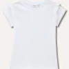 Blukids T-shirt in puro cotone con rouches bambina- T-shirt