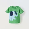 Blukids T-shirt in puro cotone con applicazioni neonato- T-shirt