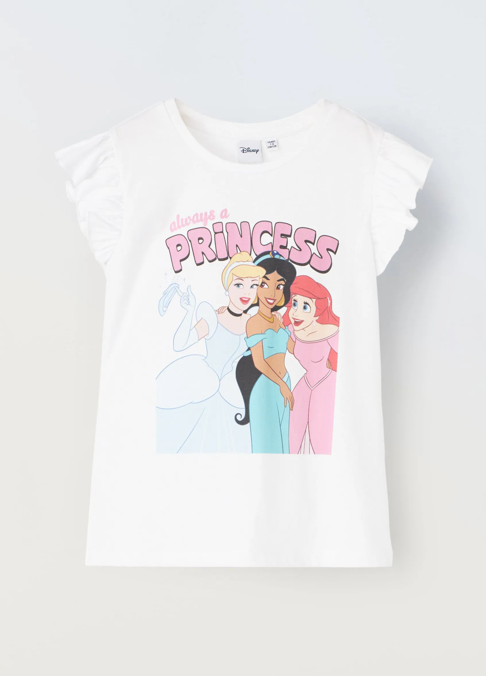 Blukids T-shirt in puro cotone con maniche ad aletta bambina- T-shirt