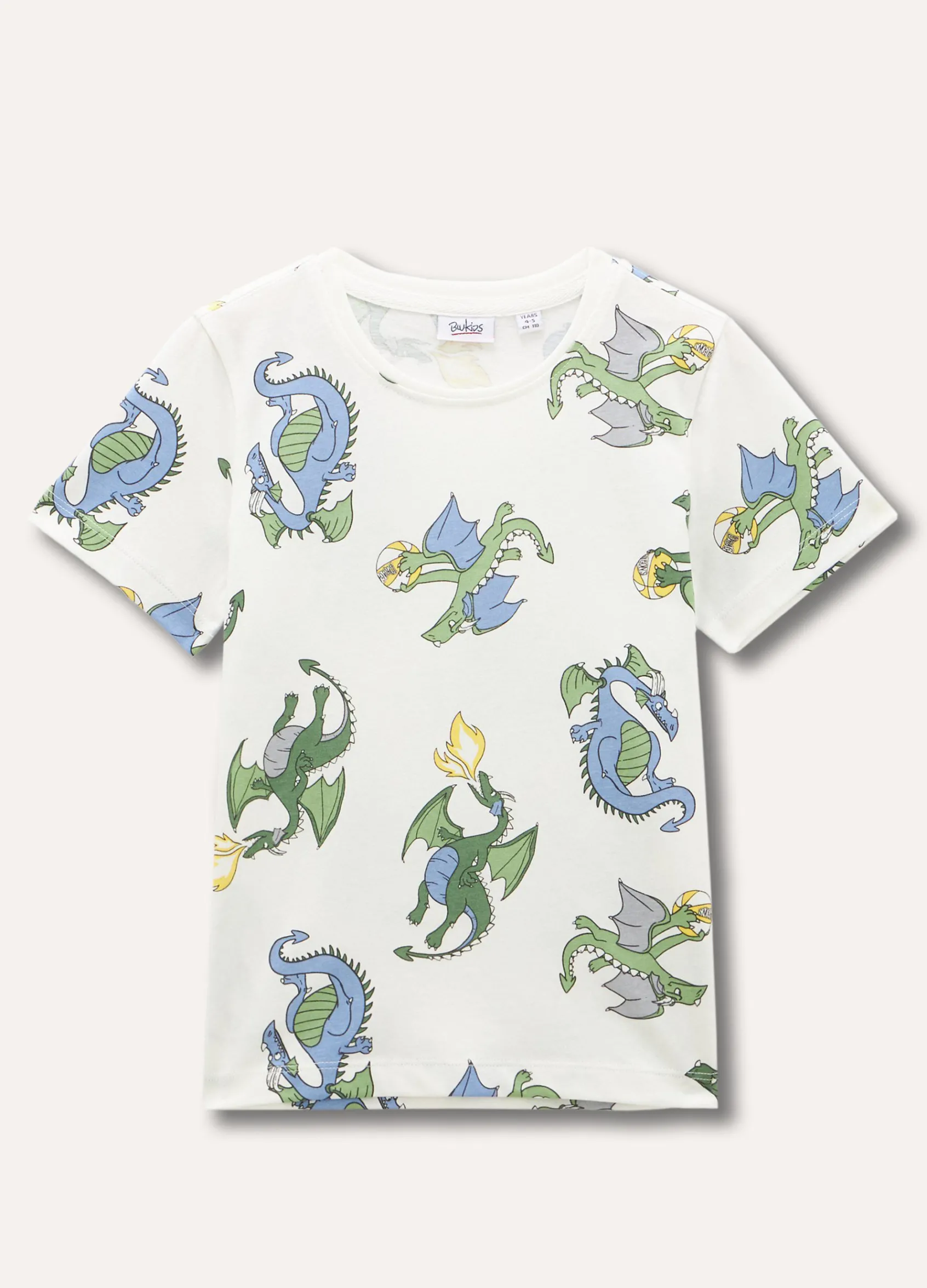 Blukids T-shirt in puro cotone con stampa bambino-Bambino T-shirt