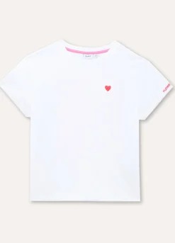 Blukids T-shirt in puro cotone con stampa ragazza- T-shirt