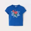 Blukids T-shirt in puro cotone con stampa ragazza- T-shirt