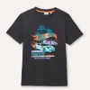 Blukids T-shirt in puro cotone con stampa ragazzo- T-shirt