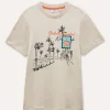Blukids T-shirt in puro cotone con stampa ragazzo- T-shirt