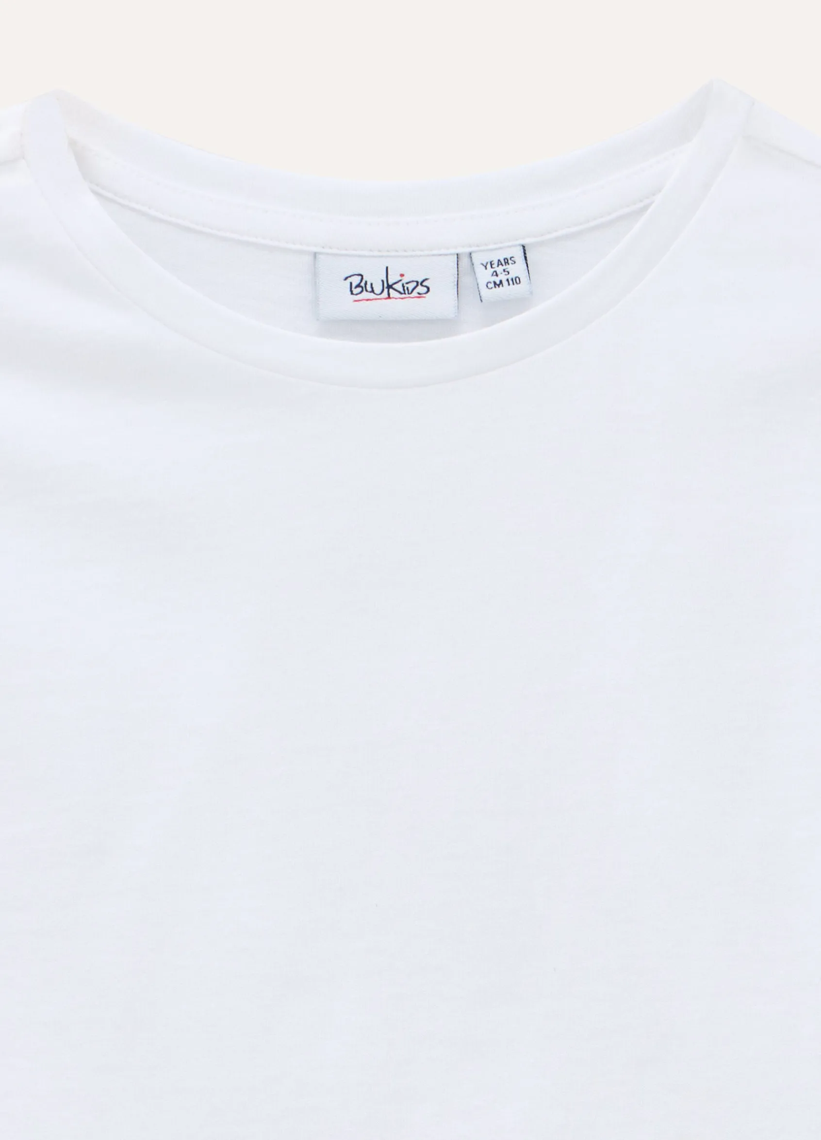 Blukids T-shirt in puro cotone con rouches bambina- T-shirt