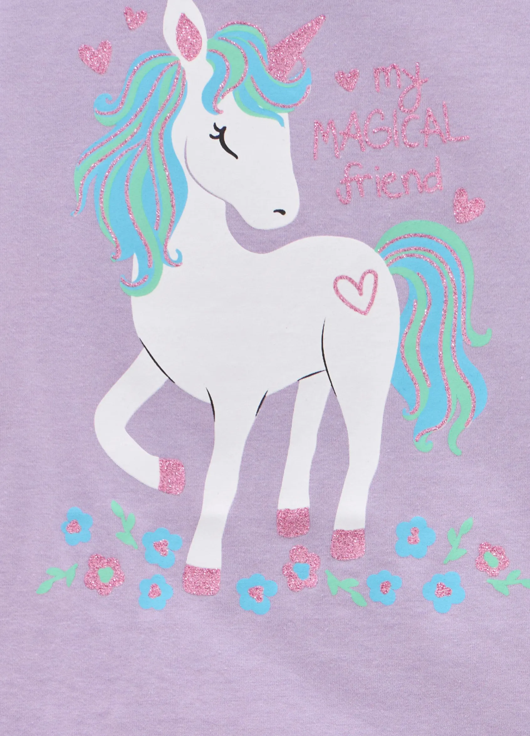 Blukids T-shirt in puro cotone con glitter bambina- T-shirt
