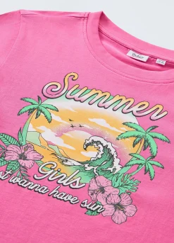 Blukids T-shirt in puro cotone ragazza- T-shirt