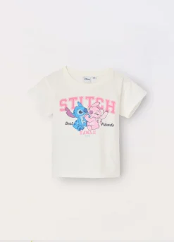 Blukids T-shirt Lilo & Stitch in puro cotone bambina- T-shirt