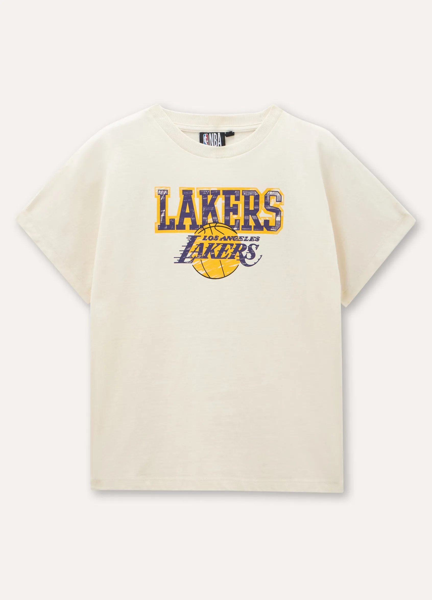 Blukids T-shirt Los Angeles Lakers in puro cotone ragazzo- T-shirt