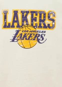 Blukids T-shirt Los Angeles Lakers in puro cotone ragazzo- T-shirt
