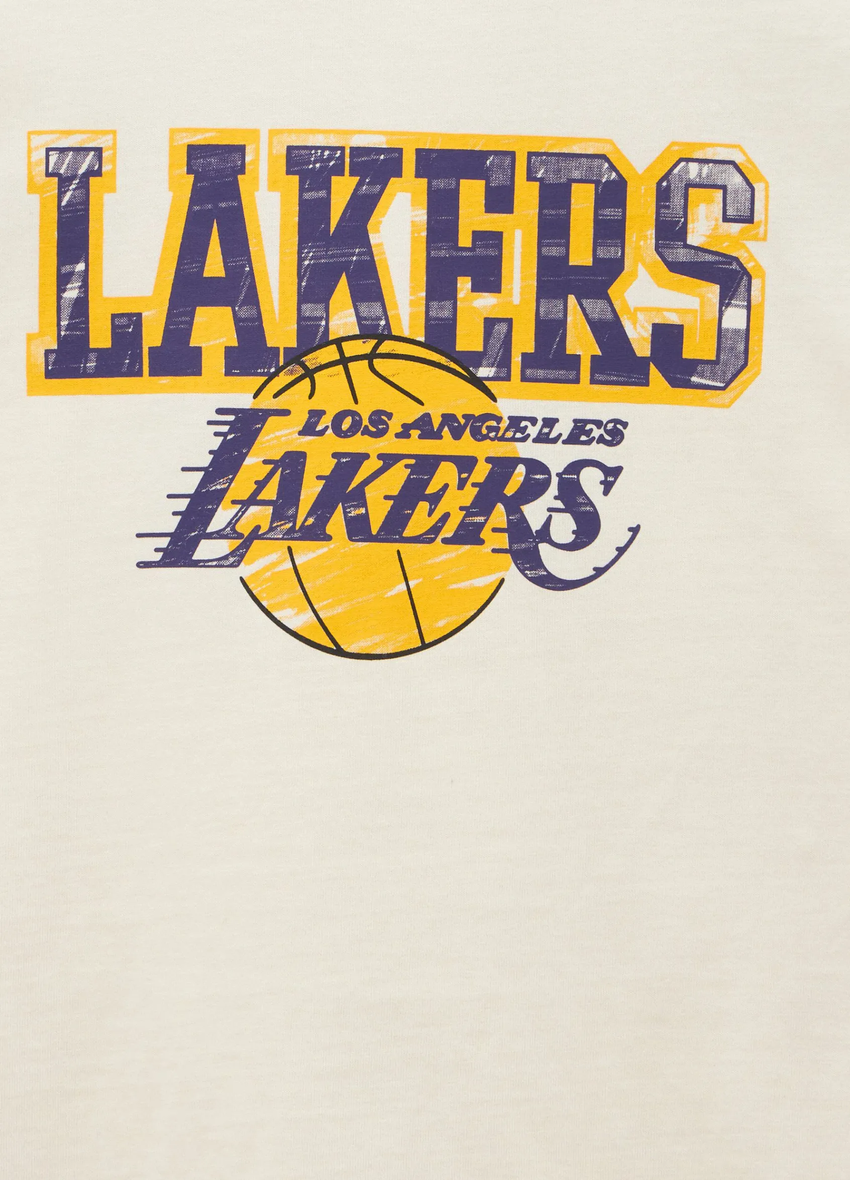 Blukids T-shirt Los Angeles Lakers in puro cotone ragazzo- T-shirt