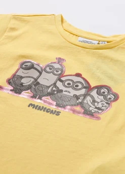 Blukids T-shirt Minions in puro cotone bambina- T-shirt