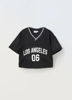 Blukids T-shirt NBA cropped ragazza- T-shirt