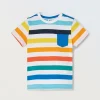 Blukids T-shirt rigata in puro cotone neonato- T-shirt