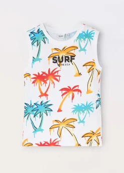 Blukids T-shirt smanicata in jersey di puro cotone bambino-Bambino T-shirt